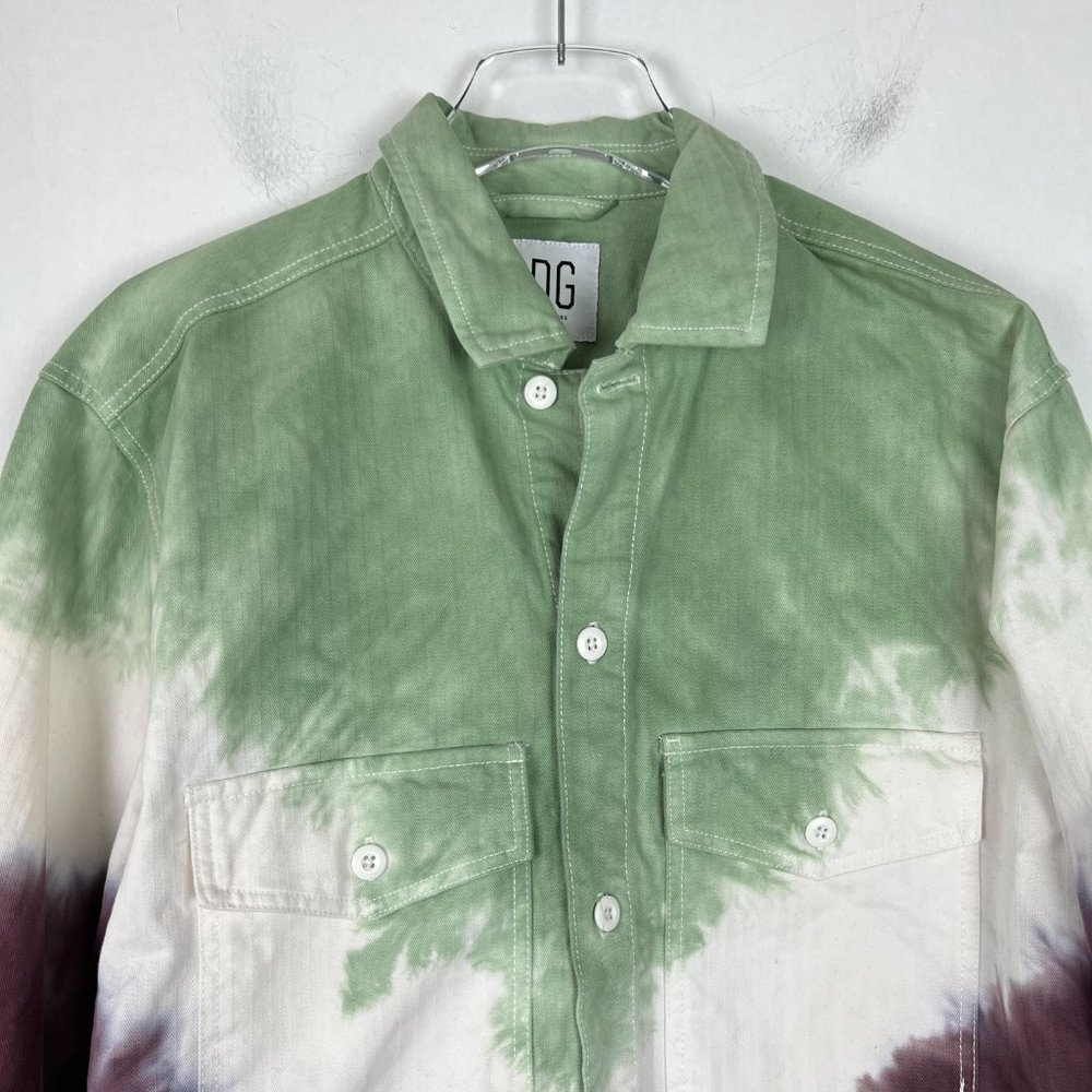 NWT Urban Outfitters BDG Herringbone Long Sleeve Button-Down Shirt Size Small S - Picture 2 of 11